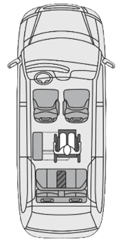 RVan Mobilité : Conversion commercial : Option de siège 6