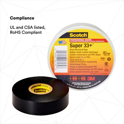 Electrical Tape - Scotch Super33+ - 3M - 6133 - Image 7