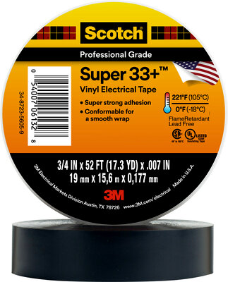 Electrical Tape - Scotch Super33+ - 3M - 6133