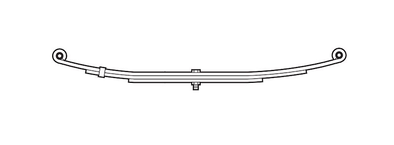 Trailer Axle Leaf Spring - Eye And Eye Mount - Dexter Axle - 7200900