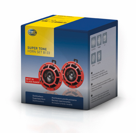 Horn - One 500 Hertz High-Tone/ One 300 Hertz Low-Tone Horn - Hella - 3399801 - Image 4