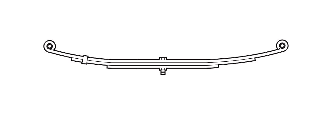 Essieu de remorque à ressorts à lames - Dexter Axle - 7200900