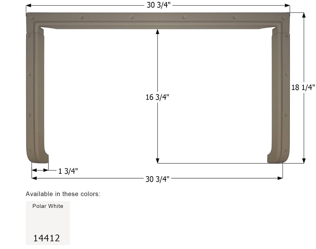 Step Trim - 30-3/4 Inch Length x 18-1/4 Inch Width - Icon - 14412