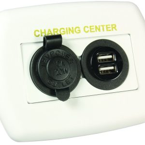 Power Port Socket - 21 Volt 10 Amp At 12 Volt Using 18 Gauge Eire Or 20 Amp At 12 Volt Using 14 Gauge Wire - JR Products - 15085