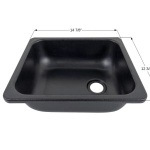 Sink - 14-7/8 Inch Length x 12-3/4 Inch Width x 5-1/4 Inch Depth Overall Dimension - Icon - 15342