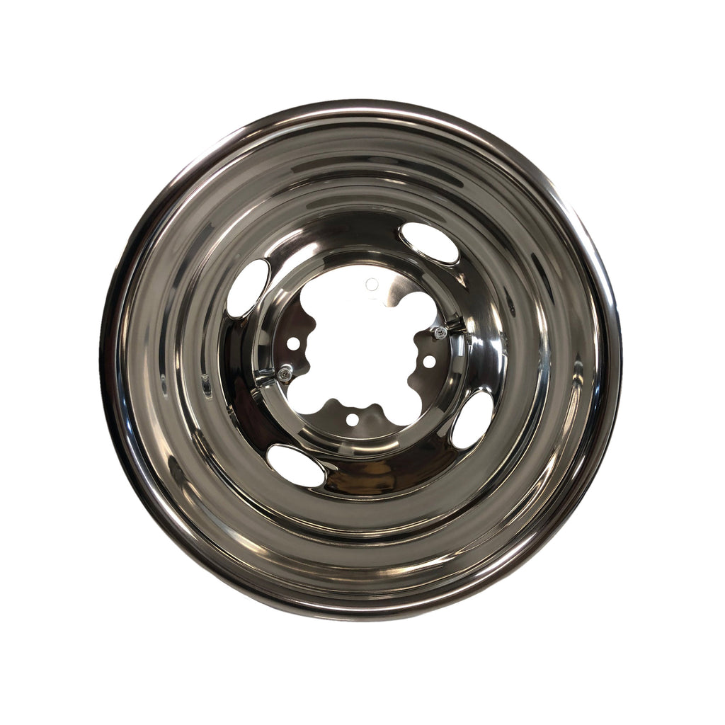 Wheel Simulator - Fits 16 Inch - 8 Lug, 4 Vent Holes Wheel Polished - Pacific Dualies - 29-1602