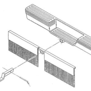 Towed Vehicle Shield - Hitch Mount - Industrial Brush - 3009796