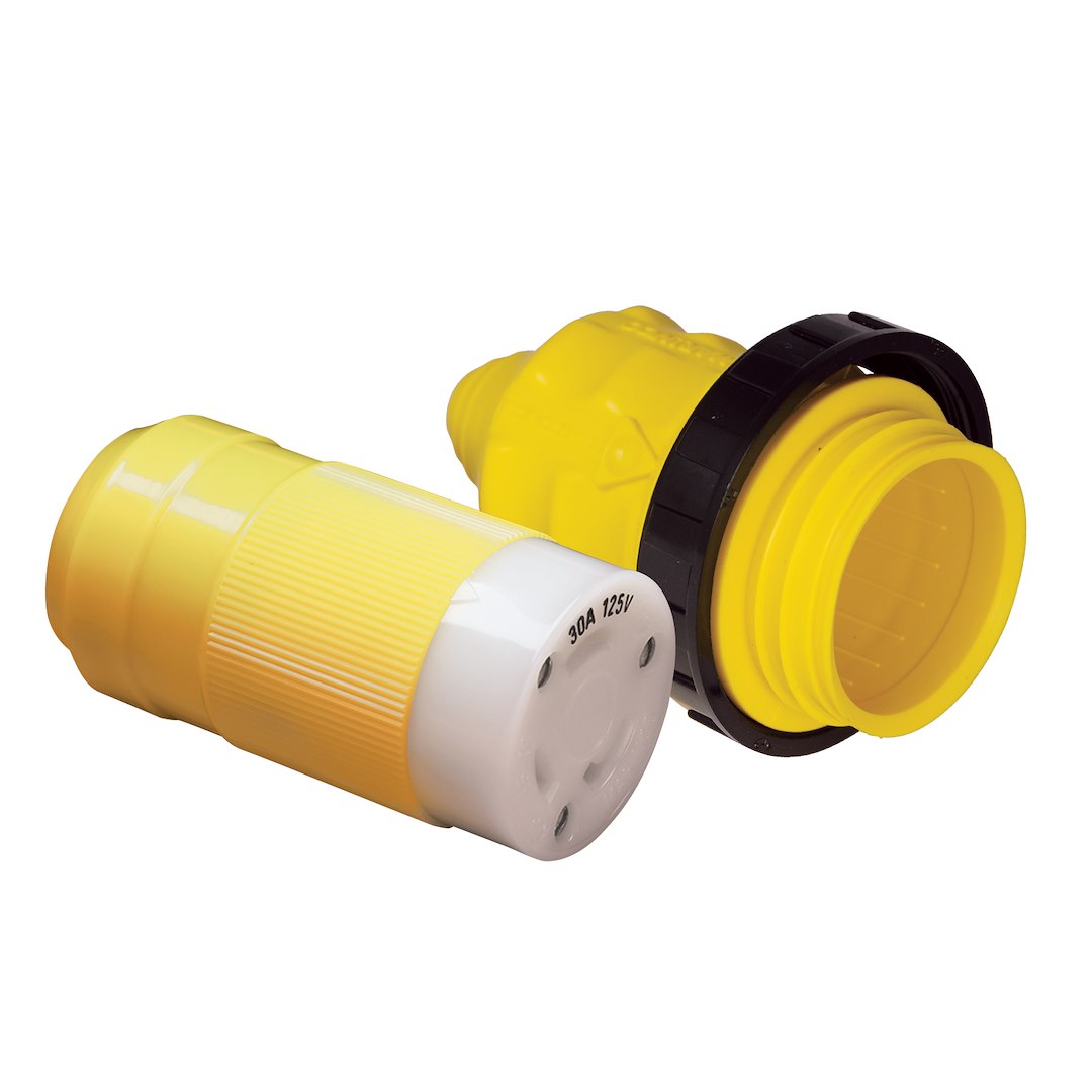 Power Cord Plug End - Replacement Connector For A Detachable Power Cord - Marinco - 305CRV,VPK