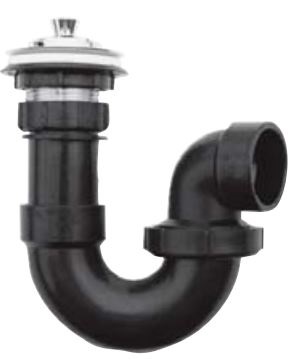 Waste Water Drain Trap - For 1-1/4 Inch And 1-1/2 Inch Shower Drain Pipe - LaSalle Bristol - 11-0385
