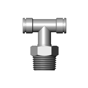 Adapter Fitting - 1/4 Inch PTC x 1/4 Inch PTC x 1/4 Inch NPT Tee Fitting - LOGIQ - 88-90004