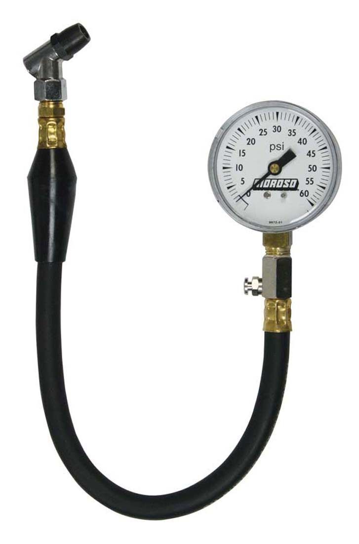 Tire Pressure Gauge - 2-5/8 Inch Diameter - Moroso Performance - 89560