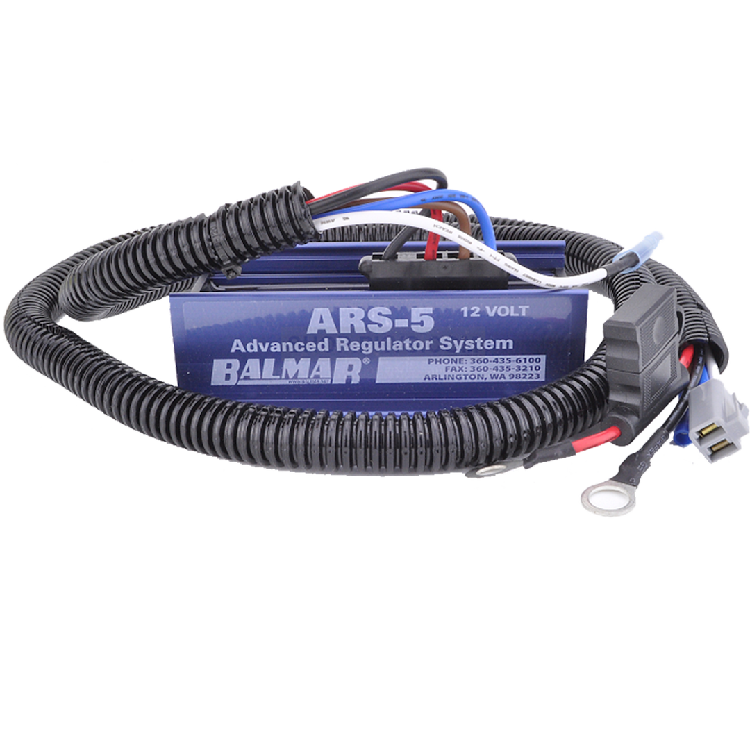 Voltage Regulator - Regulator, ARS Multi-Stage, 12 Volt, With Wiring Harness. Features Start Delay, Soft Ramp-Up, Bulk, Absorption, And Float Charging Rates. - Balmar - ARS-5-H