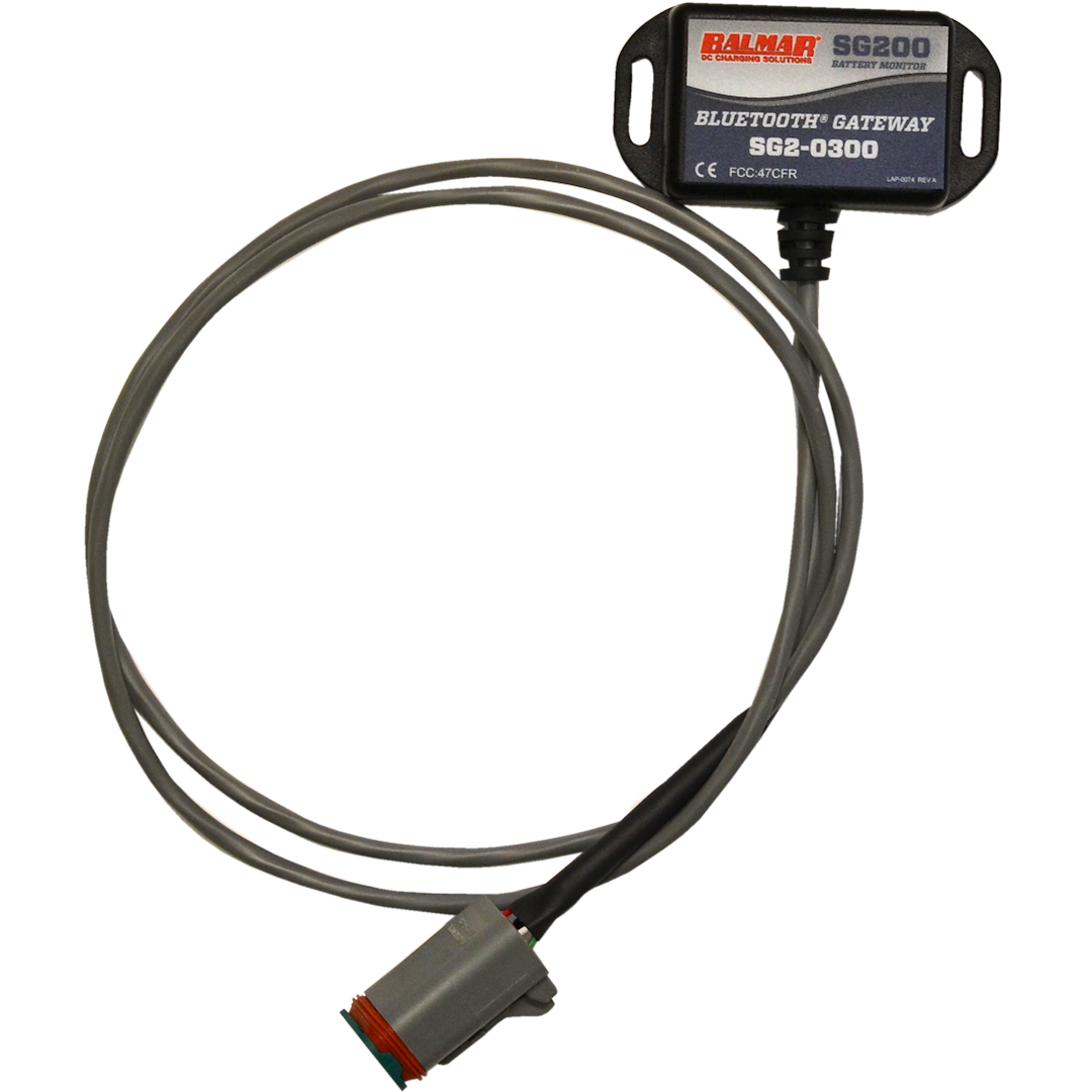 Battery Monitor - Gateway, MFG# SGF-300, Optional Bluetooth Gateway For Smartphone Monitoring. Connect To Any Open Port On The SmartLink Network. 1 Meter (39") Tether. Free App Works With iOS And Android. - Balmar - SG2-0300