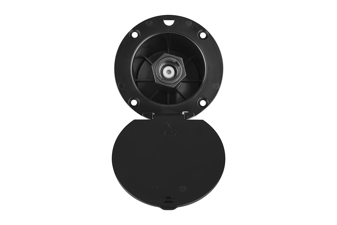 Exterior Spray Port - Quick Connect Valve Without Hose Storage - Dura Faucet - DF-SA184-BK