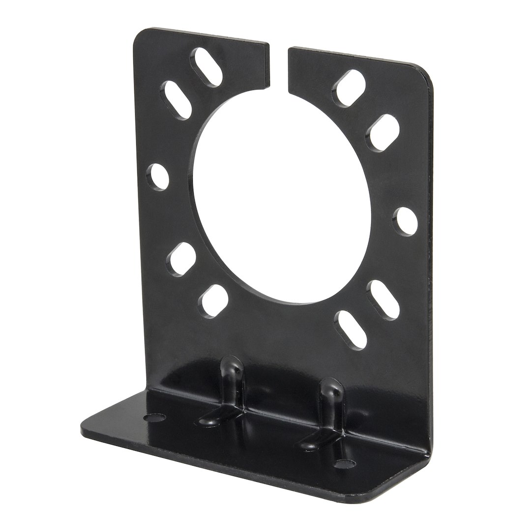Trailer Wiring Connector Mounting Bracket - For Use With 7 RV Blade and 6 Pole Round Vehicle End Socket - Husky Towing - 33069
