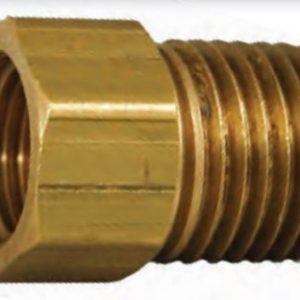 Propane Adapter Fitting - 1/4 Inch Female Inverted Flare x 1/4 Inch MNPT - Marshall Excelsior - ME2132P