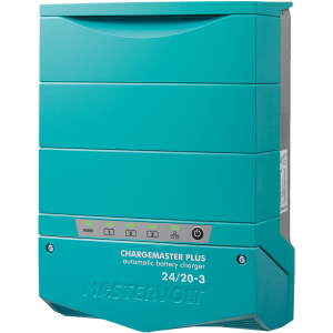 Battery Charger - ChargeMaster Plus 24/20-3 CZone Battery Charger. Three Bank, 24 VDC/20 Amp Output, 80-275 VAC, 50/60Hz Input. Also Charges From Alternator, If Attached To Battery #3. Optional Remote Display, MasterBus, NMEA, CZone Compatible. - Mastervolt - 44320205
