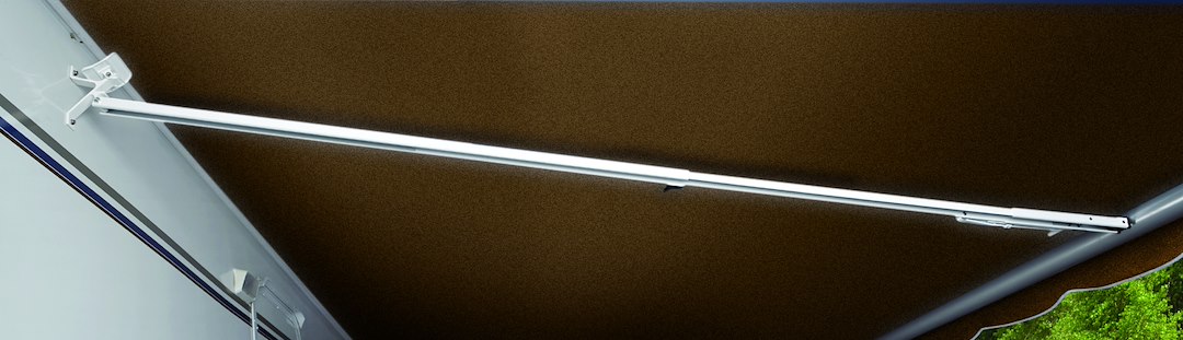 Awning Rafter Arm - Rafter VI Assembly With Ground Support And Auto Support Cradle - Carefree RV - 902865WHT