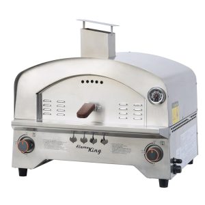 Barbeque Grill Pizza Oven - Use To Cook Pizza/ Chicken/ Steaks/ Fish/ Lamb Chops/ Sausages - Flame King - YSN-SSPZG