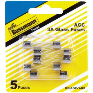 Fuse - Glass Tube - Bussman - BP/AGC-3-RP