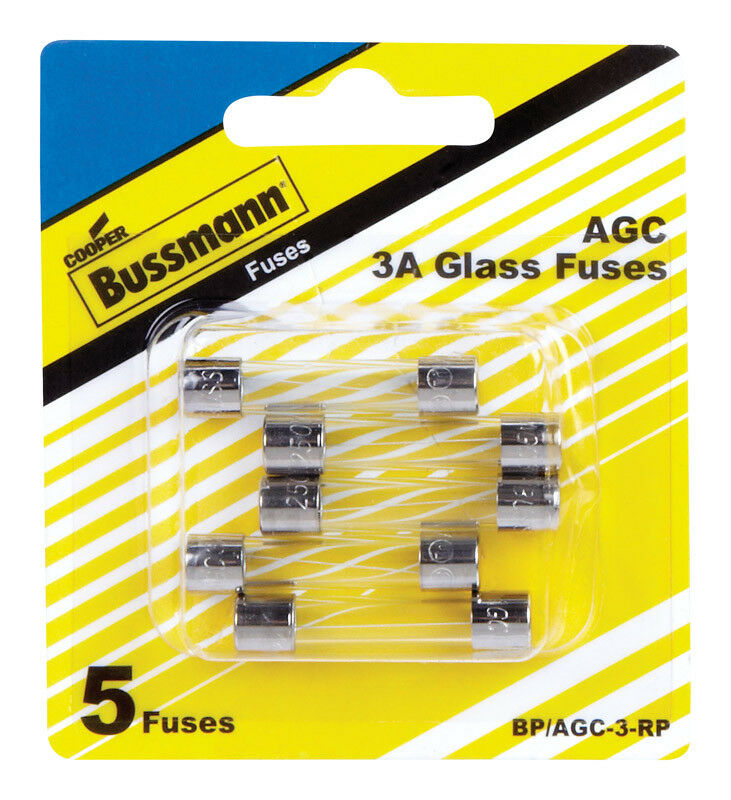 Fuse - Glass Tube - Bussman - BP/AGC-3-RP